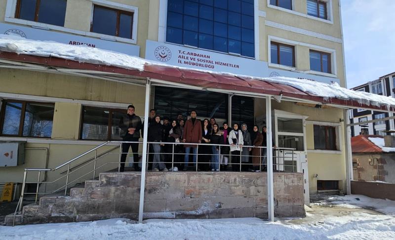 Ardahan Aile ve Sosyal Hizmetler İl Müdürlüğü’ne Teknik Gezi Düzenledi.